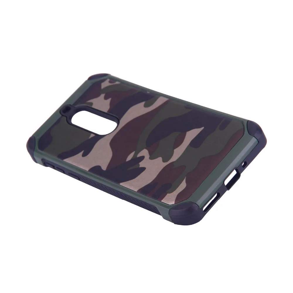 Гибридный двойной Слои противоударный Панцири жесткий камуфляж Чехол для Nokia 5