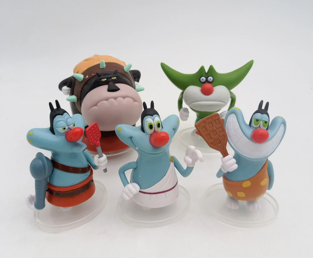 Collection of Oggy, Olivia, and Jack Toy Dolls from Oggy and the Cockroaches Figurines image 2