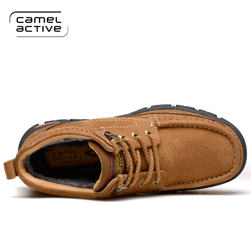 Мужские походные ботинки Camel Active натуральная кожа Тактические Водонепроницаемые