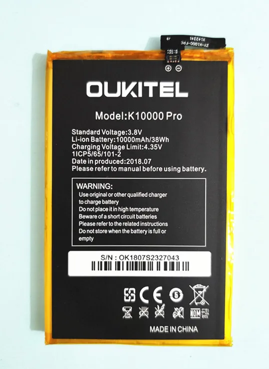 Сменный аккумулятор k10000 Pro 10000 мАч для oukitel k10000 Pro мобильный телефо