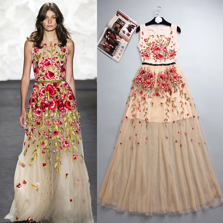 Платье женское без рукавов с вышивкой|summer dress|women summer dressparty dresses |