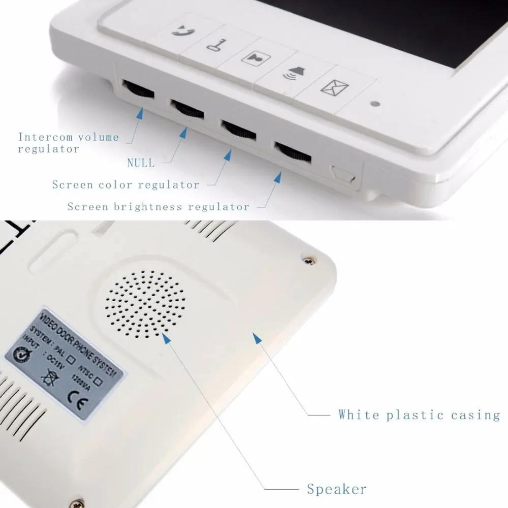 HSmart HD " дюймовый цветной ЖК-экран видеодомофон дверной звонок Sperakerphone видеодомофон система разблокировки для личного дома