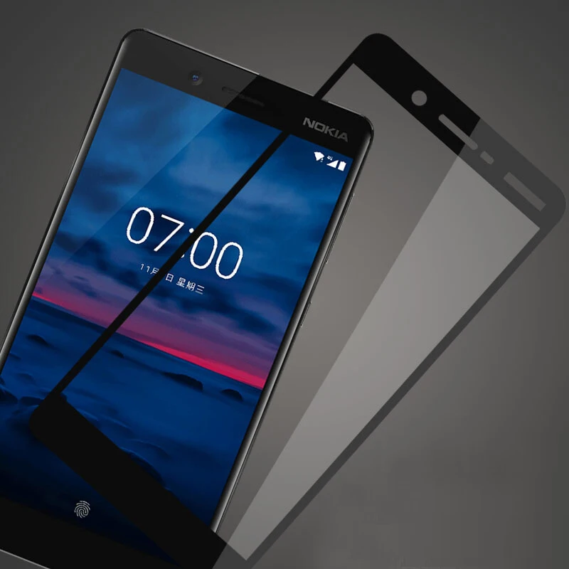 Закаленное стекло с полным покрытием для Nokia 7 2 шт. защитная пленка экрана 5 дюйма |