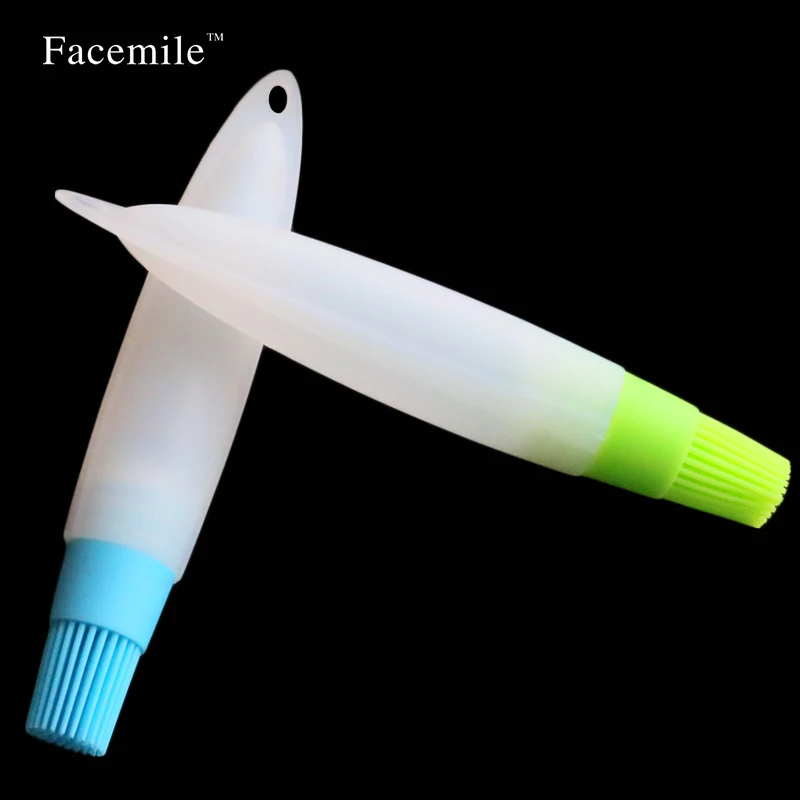 Домашняя высокотемпературная силиконовая масляная щетка для барбекю брикет