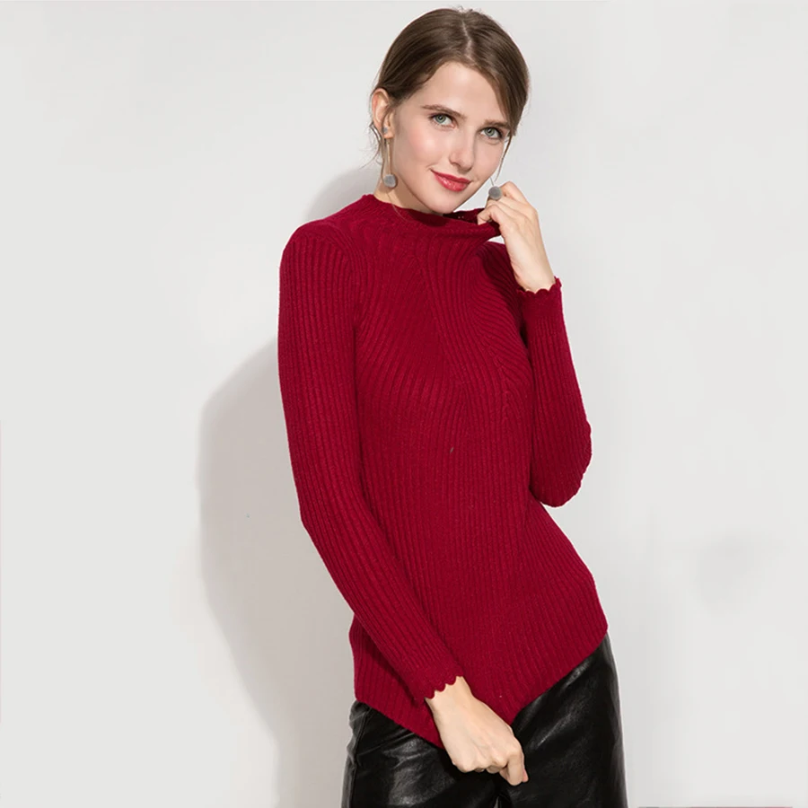 Warm Winter Women Korean Sweater Knitted Oversized Cotton Pullover Long Sleeve Womens Jumpers 2017 Sueter Mujer Clothing 50H0058 | Женская