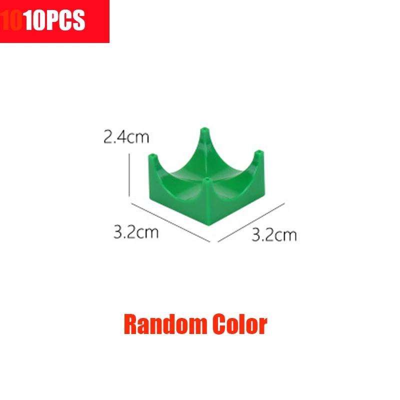 10PCS DIY строительные блоки больших частиц, аксессуары, мраморный гоночный лабиринт, Шариковая дорожка, совместимая с сборкой кирпичей, игрушки - Цвет: 10PCS