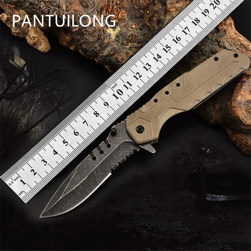 Нож для охотничьего лезвия складной тактический уличный инструмент из