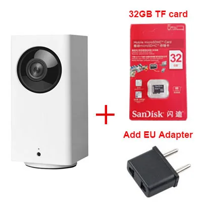 add 32GB TF card Xiao mi jia Dafang умная ip-камера 110 градусов 1080p FHD Бытовая электроника wifi IP Cam ночного видения для mi Home App - Цветной: add 32GB TF card