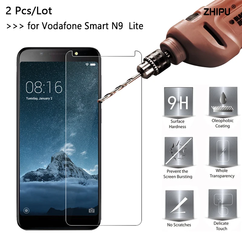 2 шт./лот 2.5D Закаленное стекло для Vodafone Smart N9 lite Защитная пленка экрана 5 34 дюймов |