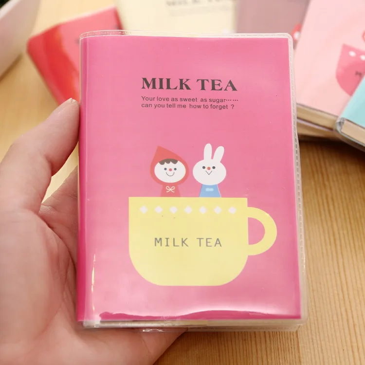 Мини милый молочный чай блокнот, Kawaii Мультфильм блокноты для детей, милые блокноты для записей