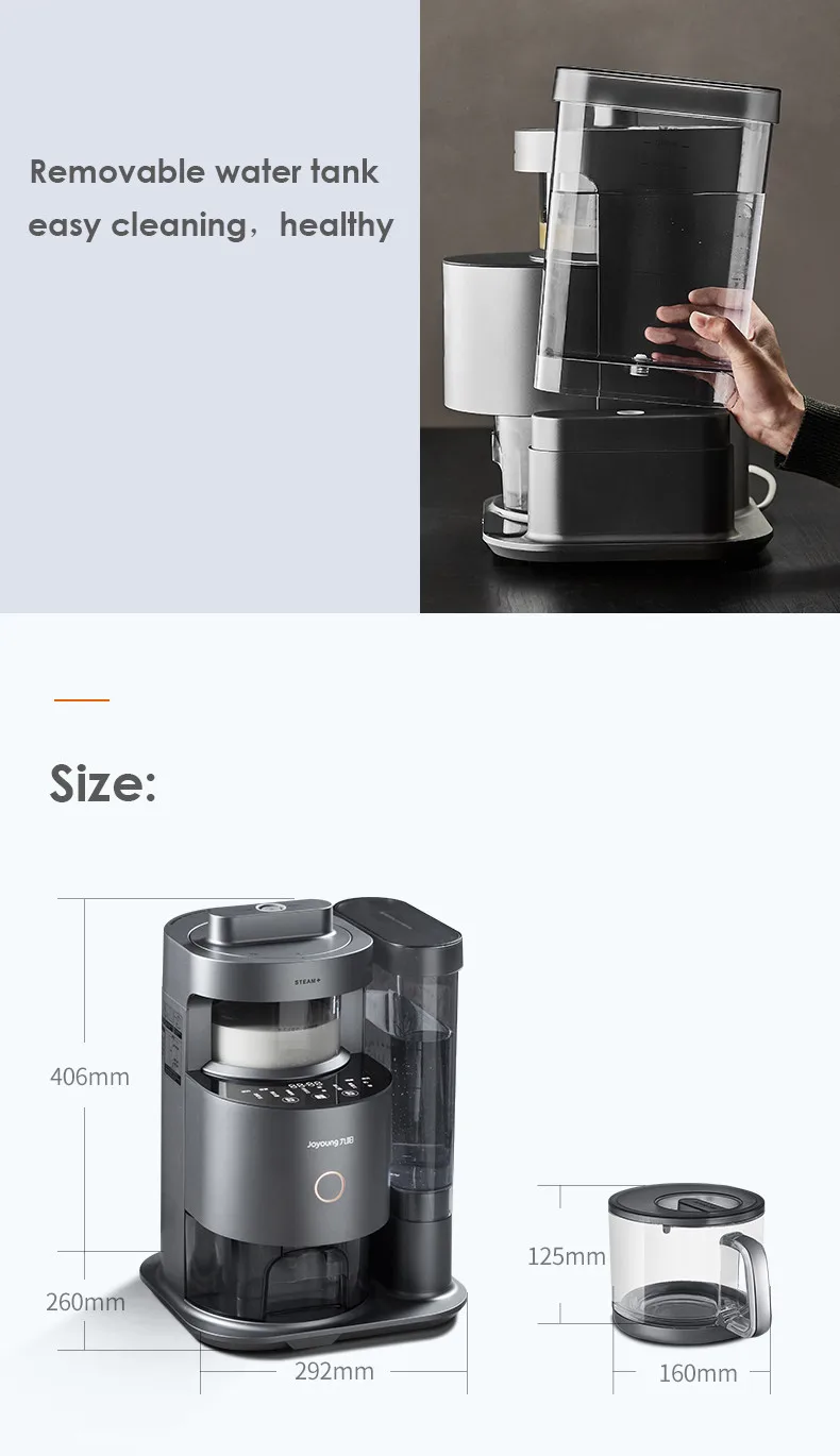 Joyoung Y88 Desktop Automatic Cell Breaking Food Blender Soymilk Machine Fast Speed 28000rpm Juice Maker 1200ML Water Tank