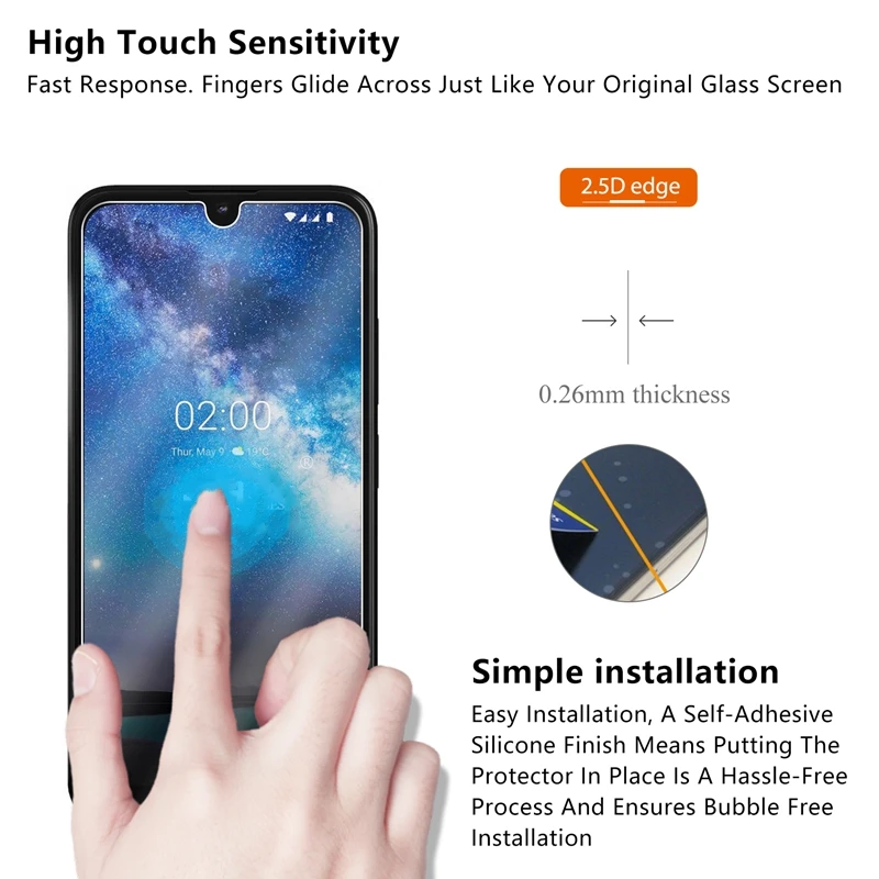 screen protector for nokia 2 2 glass hardness protective tempered glass for nokia 2 2 phone glass for nokia 6 2 7 2 4 2 2 3 5 3 free global shipping