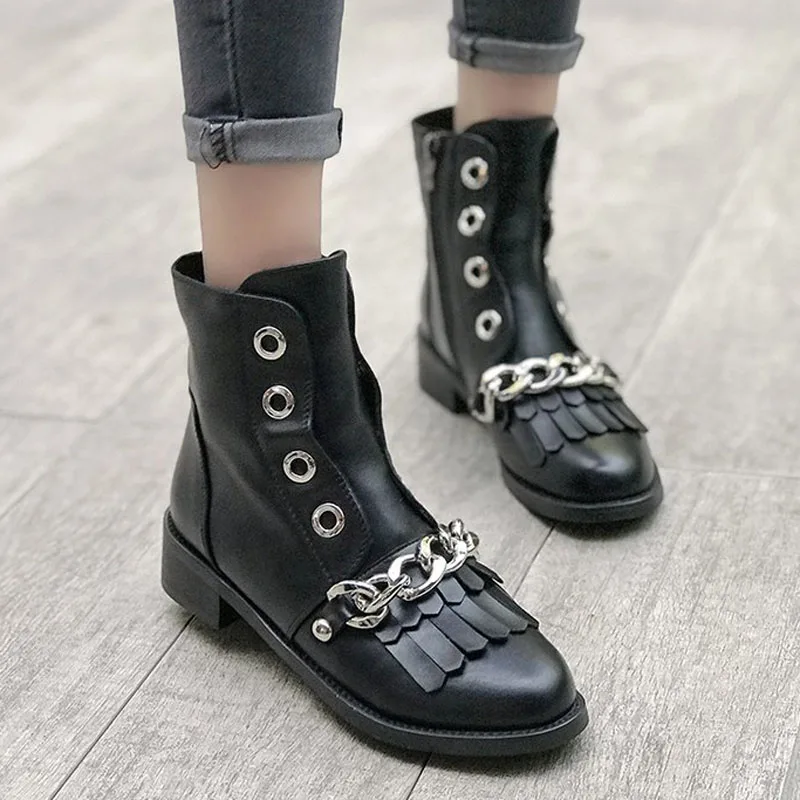 HEE GRAND/женские зимние теплые новые модные резиновые сапоги с круглым носком на