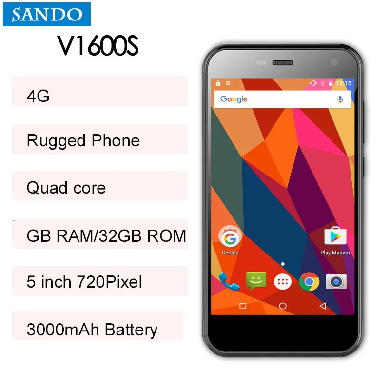Ному V1600S S20 4 г мобильного телефона Android 5 1 MTK6737T ядра дюймов Ip68 3 ГБ 32 Встроенная