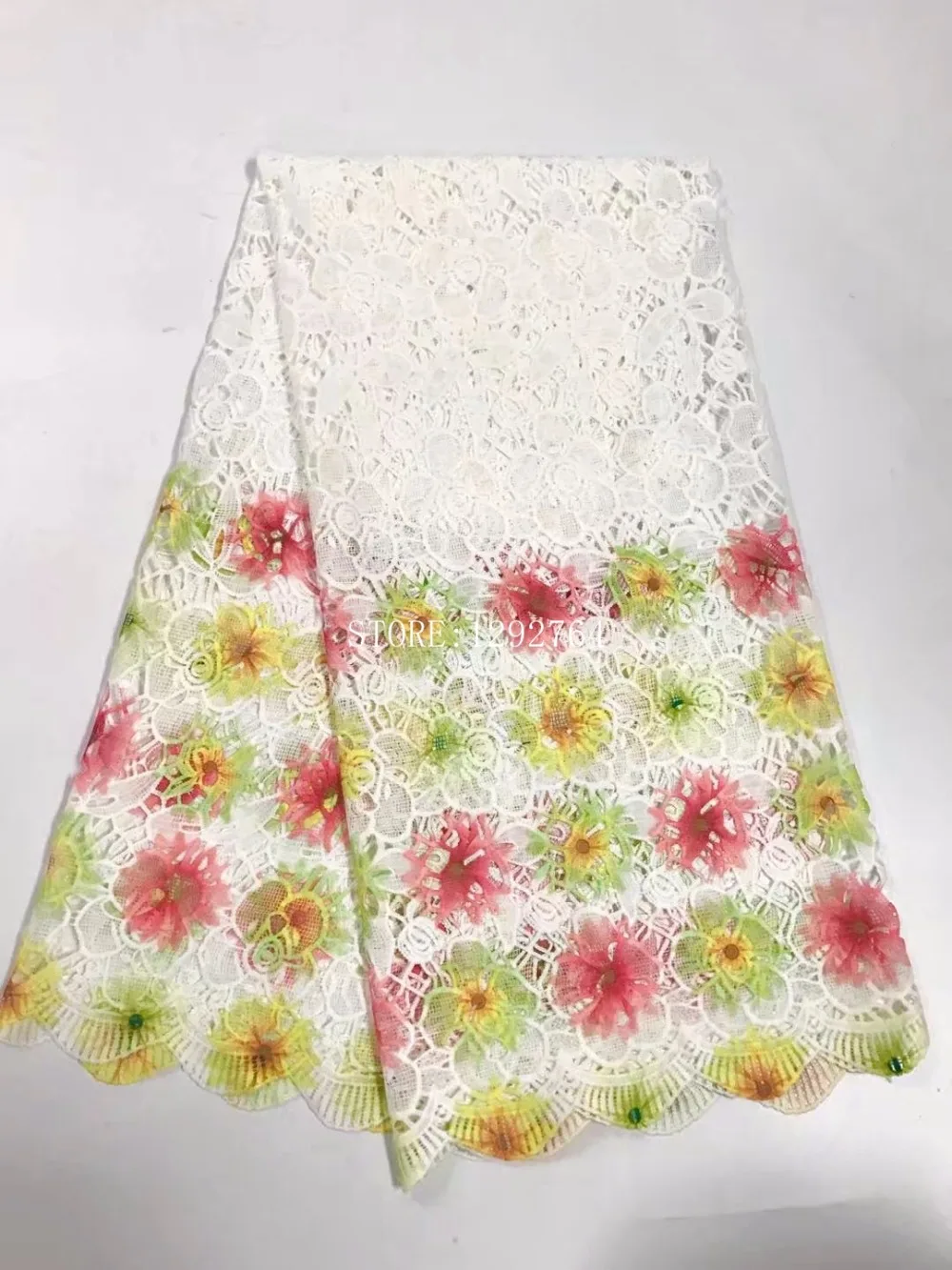 2017 Favorable Price High Quality Guipure Lace Nigerian Fabrics crod lace African Fabric For Wedding Dress 5 Yards | Дом и сад