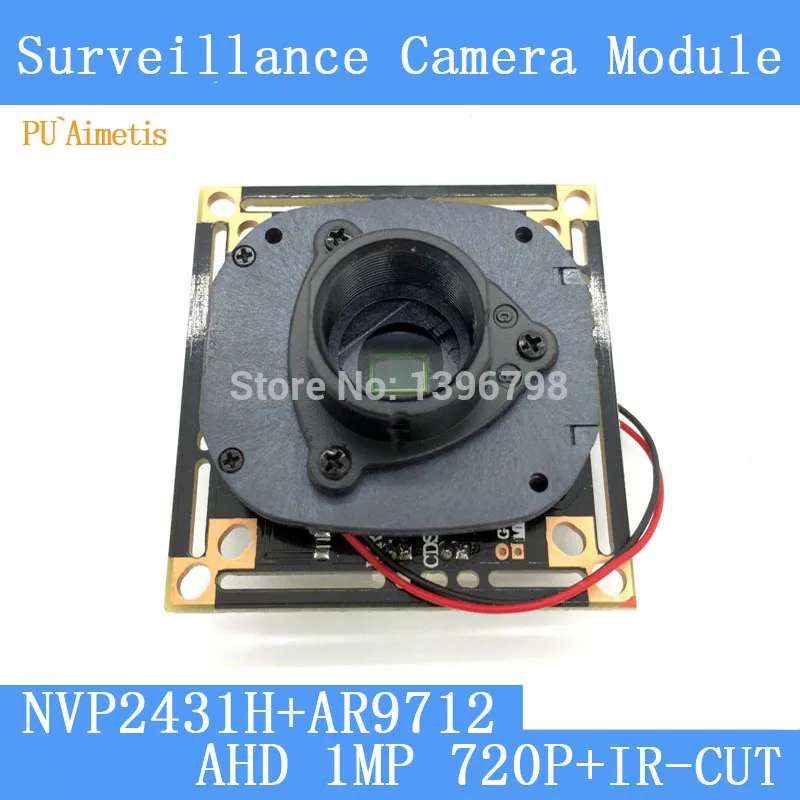 PU`Aimetis 1MegaPixel 1280*720 AHD CCTV Camera Module Circuit Board , 1/4