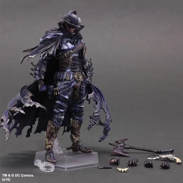 PLAY ARTS 26cm Wild West Black Version Batman Timeless Action Figure Model Toys | Игрушки и хобби