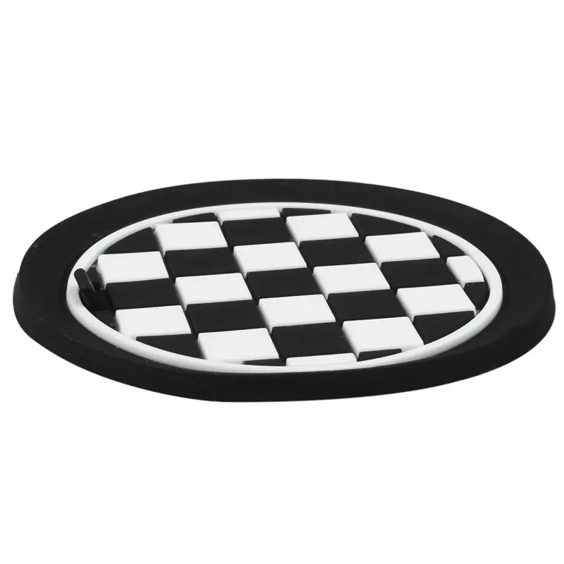 Mini Auto Car Water Cup Bottle Holder Anti-slip Pad Mat 65mm Black and White | Автомобили и мотоциклы