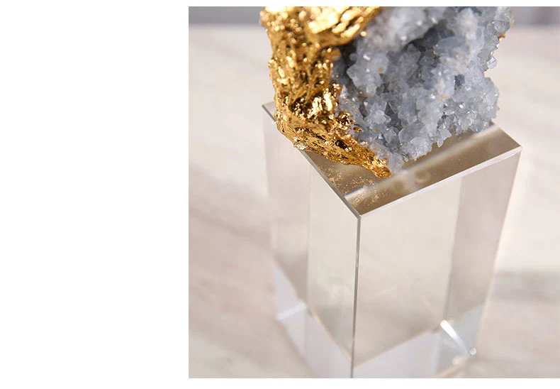 

Luxurious Natural Agate Stone Home Decor Accessories Figurine Ornament Office Crystal Living Room Decorative Statues Gift