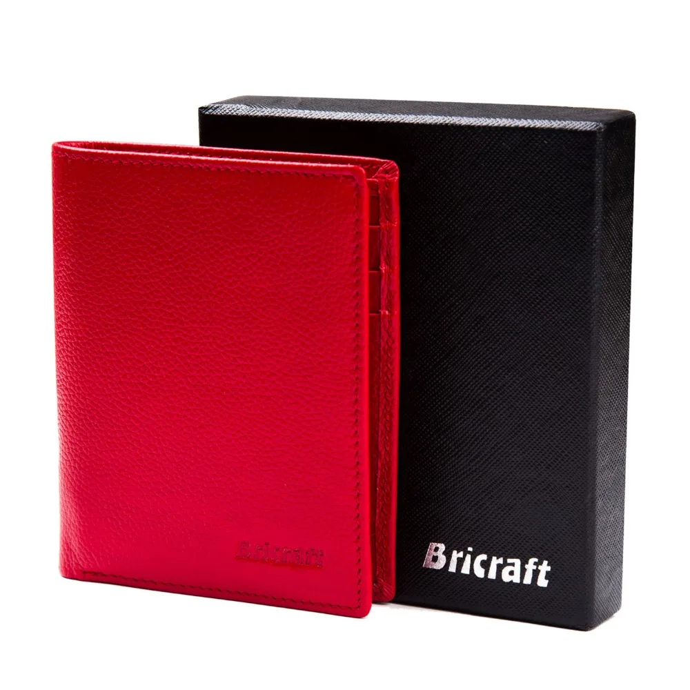 Вертикальные Женщин Кожаный Кошелек Блокирования RFID Кредитной Карты Держатель