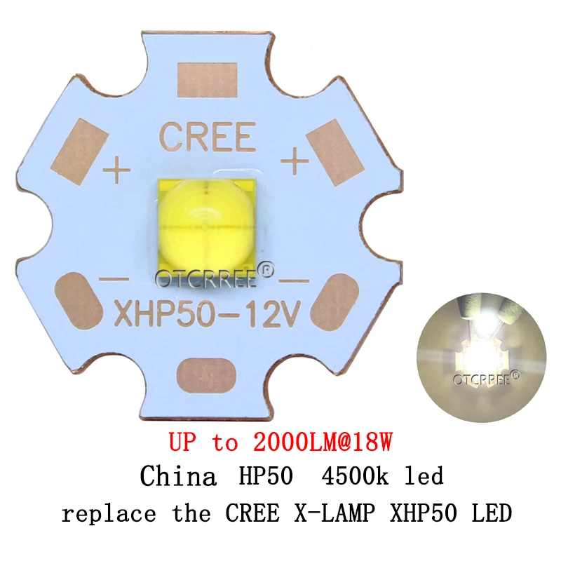 1 шт. 5 10PCSChina XHP50 заменить CREE светодиодный холодный белый 6500 к нейтральный 4500k