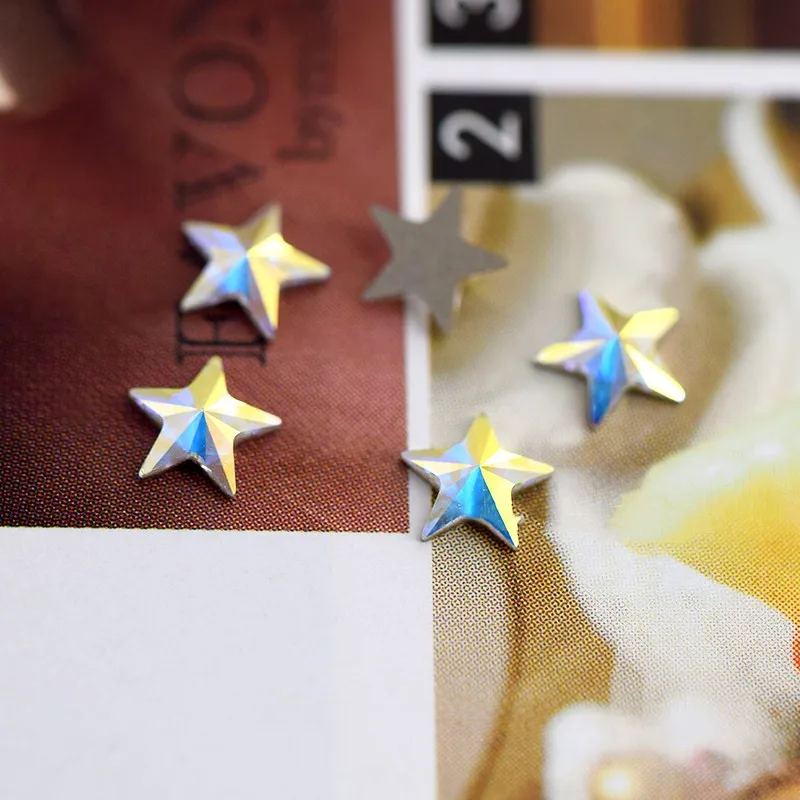 Ms Betti Swarovski Rivoli Star с плоским основанием 2816 5mm 001AB DIY Ювелирные изделия Подарки