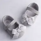 Туфли Emmababy для маленьких девочек, с бантом, Нескользящие, с мягкой подошвой, 3 цвета, на возраст 0-18 месяцев