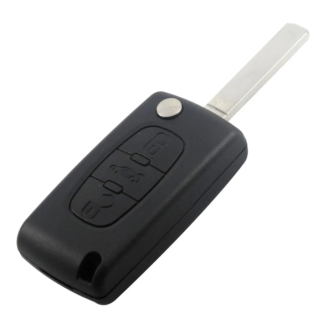 Jingyuqin флип Автомобильный ключ оболочки CE0536/CE0523 для Citroen C4 C5 C8 Xsara Picasso Berlingo peugeot 307 607 807 Partner лампа багажника