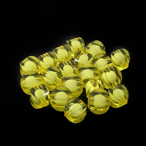 Yellow 30 шт-100 шт 8*8 мм 10*12 мм квадратный куб акриловый пластик свободный Бисер для одежды для DIY Модное детское ожерелье ювелирные изделия - Цвет: Yellow