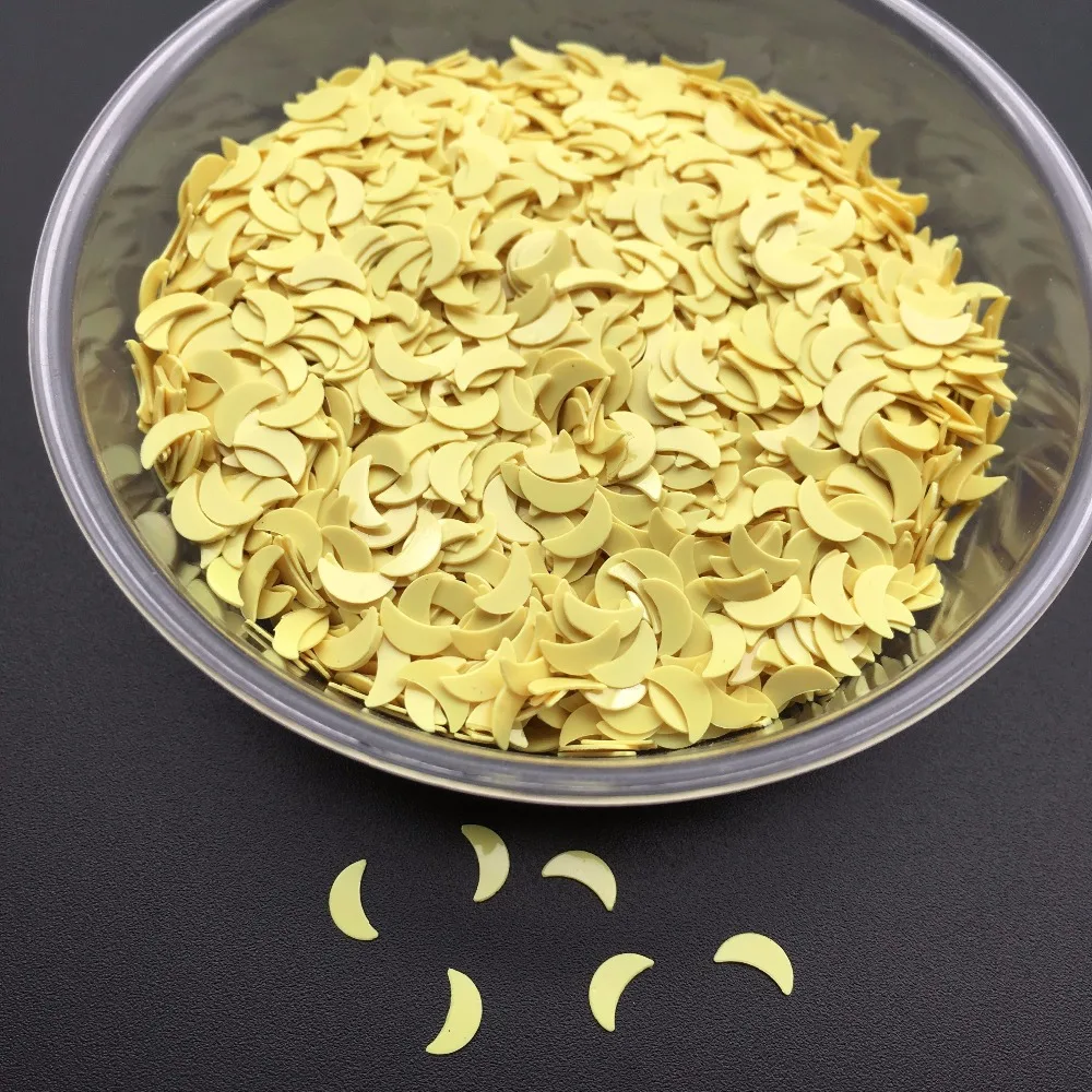 Новинка Лидер продаж пайетки из ПВХ в форме Луны 20 г 6 мм блестящие для дизайна