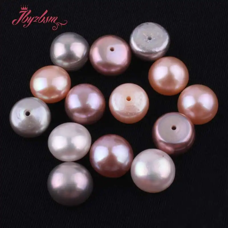 Бусины из пресноводного жемчуга 10 мм 1 пара|freshwater pearl beads|pearl beadswholesale beads |
