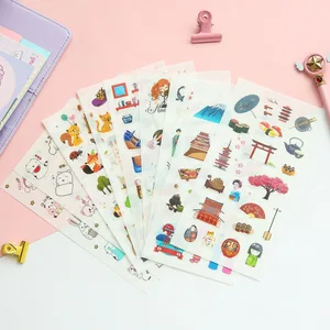 Наклейки для скрапбукинга, прозрачные, из ПВХ, 6 листовнабор