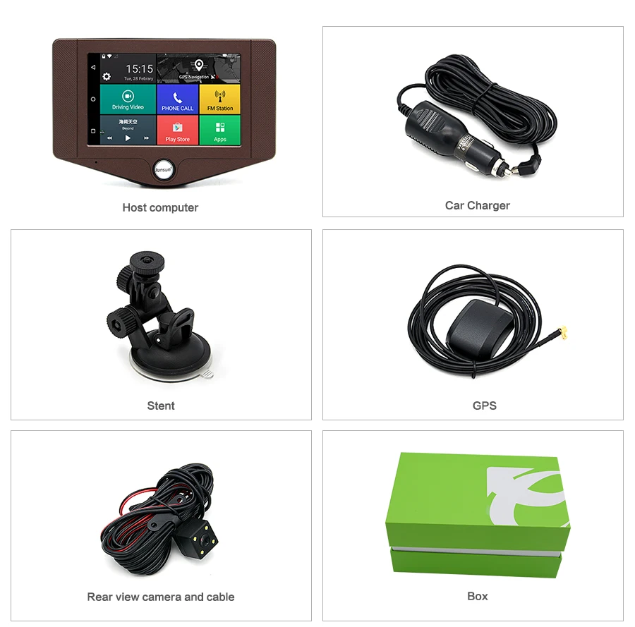 Новый 7 дюймов HD 1080 P Автомобильный ВИДЕОРЕГИСТРАТОР Camera Recorder Автомобиля Gps
