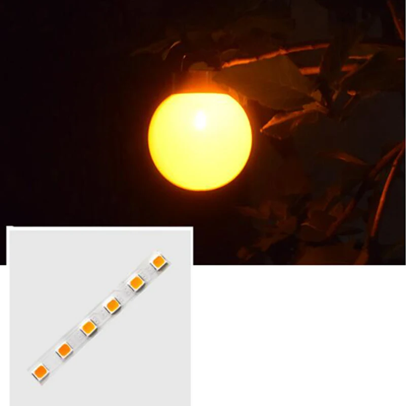 Светодиодная Солнечная сферическая лампа с пламенем солнечные огни для