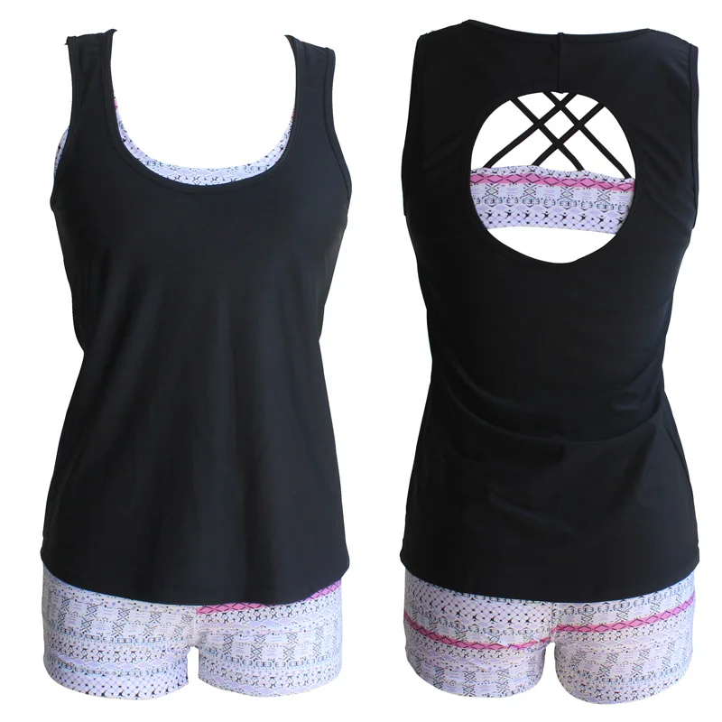 Женский сексуальный комплект бикини в стиле ретро костюм из трех предметов с