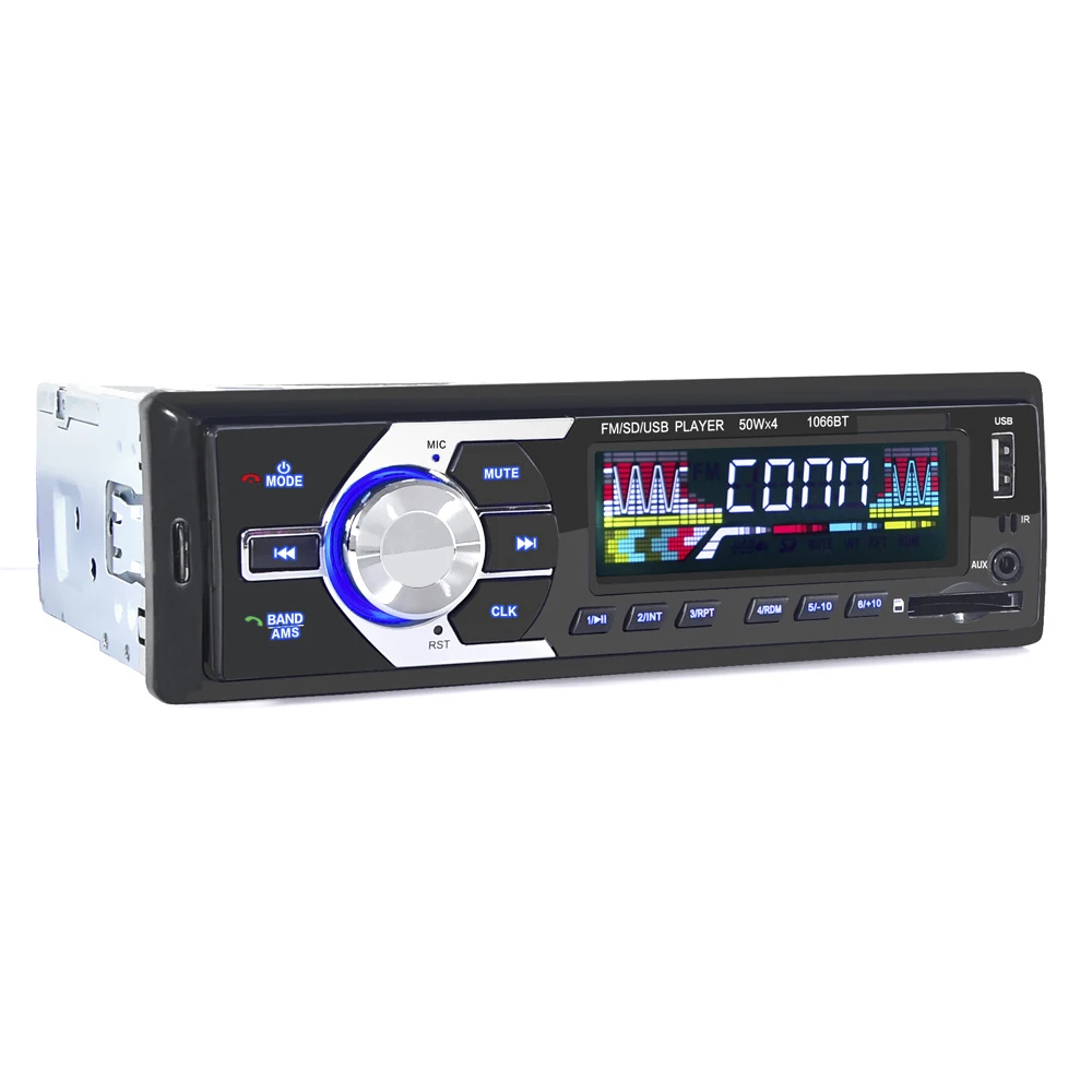 1066BT 2 5 дюймов 1 Din автомобильный Радио Аудио стерео USB AUX FM Станция Bluetooth 12v плеер IN