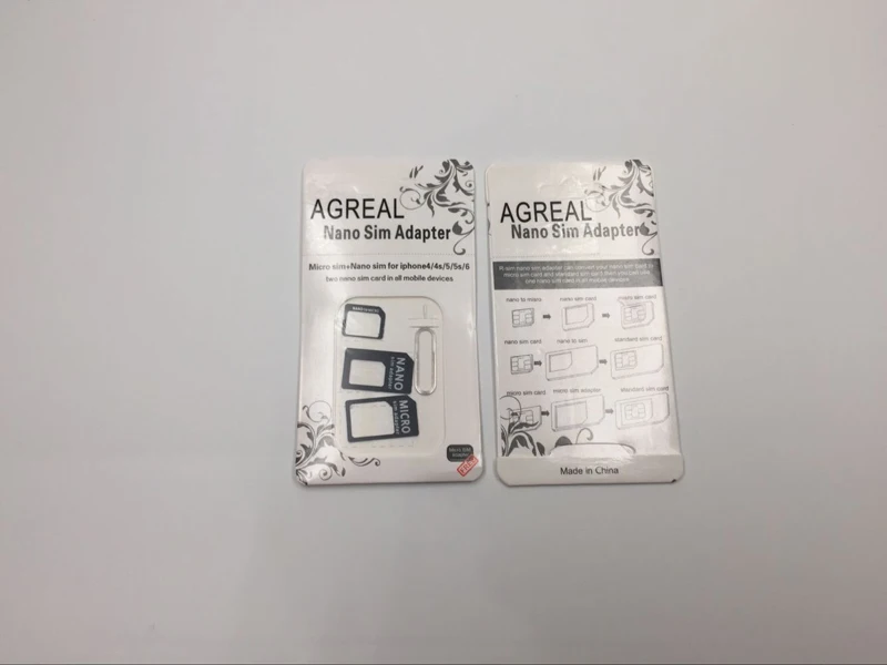 Адаптер для sim карты 4 в 1 Nano Micro SIM Адаптеры стандартные адаптеры карт Извлечение Pin
