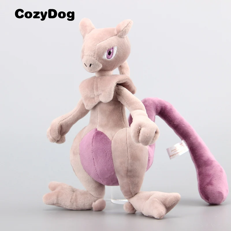 6 стильных плюшевых игрушек Mew, мультяшная аниме-фигурка Mewtwo Q версия Mew фиолетового цвета, кавайная игрушка, кукла, мягкие игрушки для детей