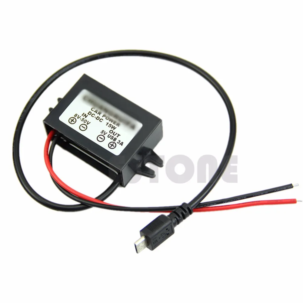 Блок питания конвертер постоянного тока 8 50 В до 5 выход Micro USB 12 В/24 H02|micro usb