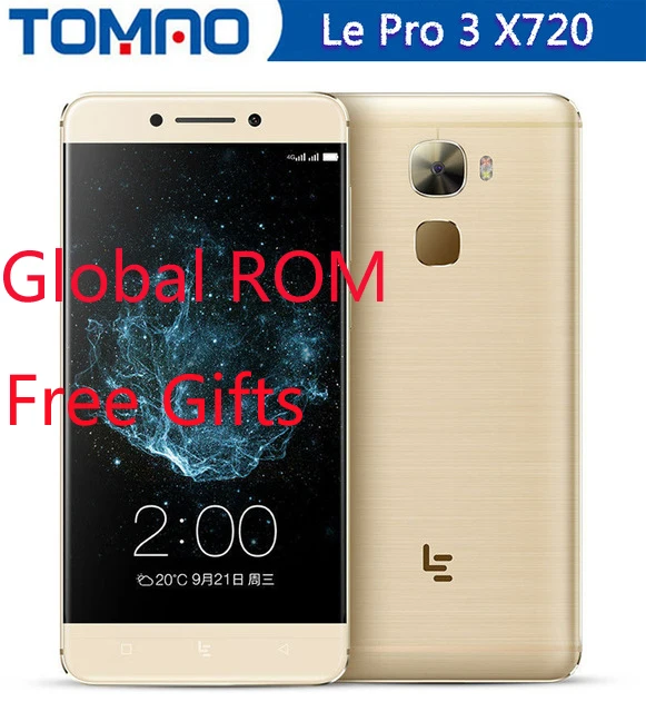 Мобильный телефон 5,5 ''Letv LeEco Le Pro 3X720, 4 Гб ОЗУ, 32 Гб ПЗУ, четырехъядерный процессор Snapdragon821, 16 МП, 4070 мА/ч, 4G LTE, отпечаток пальца