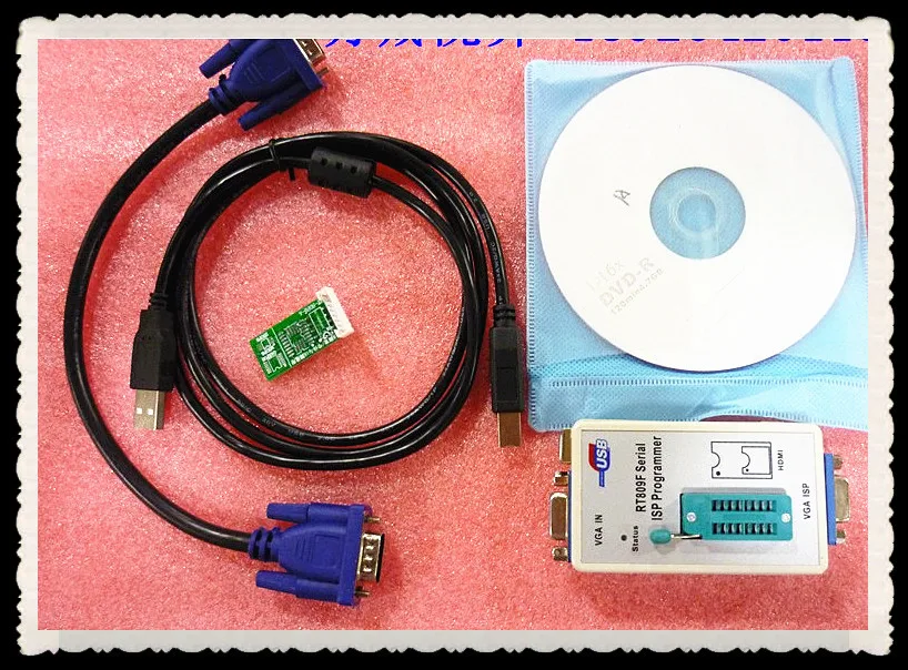 Бесплатная доставка RT809F серийный ISP/ VGA LCD USB программатор + 7 шт. адаптеров
