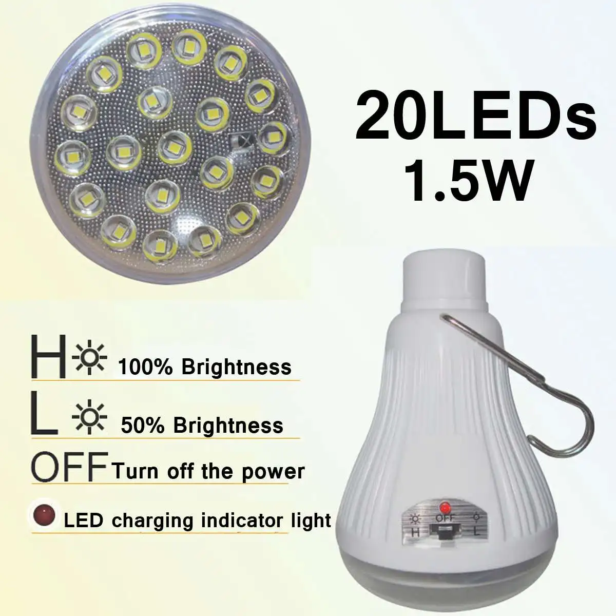 Уличный фонарь для кемпинга с регулируемой яркостью дистанционным управлением