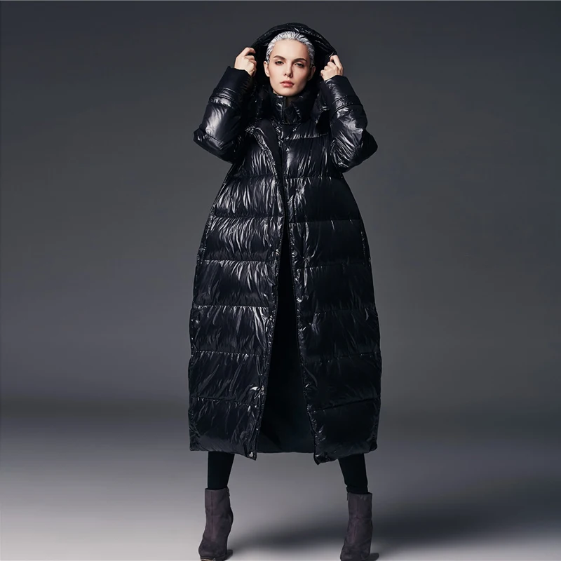 Новинка 2016 европейский длинный брендовый дизайн новая зимняя парка большого