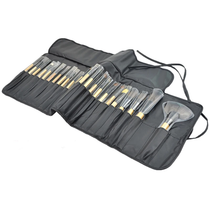 

GUJHUI 24pcs/lot Wood Makeup Brushes Set Tools Make Up Cosmetics Professional Brush Hair Kit Eyeshadow Foundation Makeup Brush