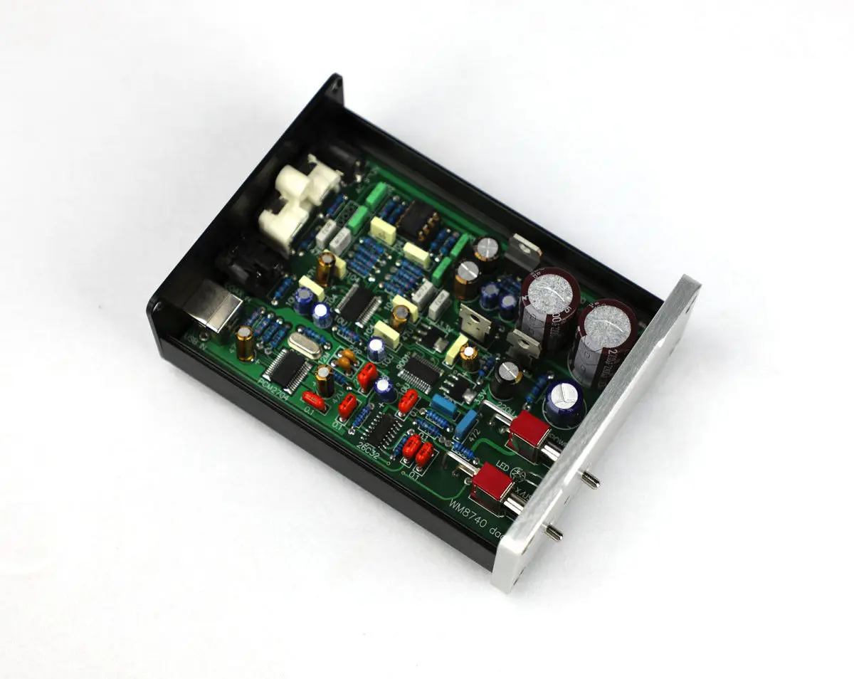 GZLOZONE Hi Fi Wolfson WM8740 + DIR9001 OPA2604 USB/коаксиальный ЦАП Разделение Питание L10 8|Усилители мощности| |