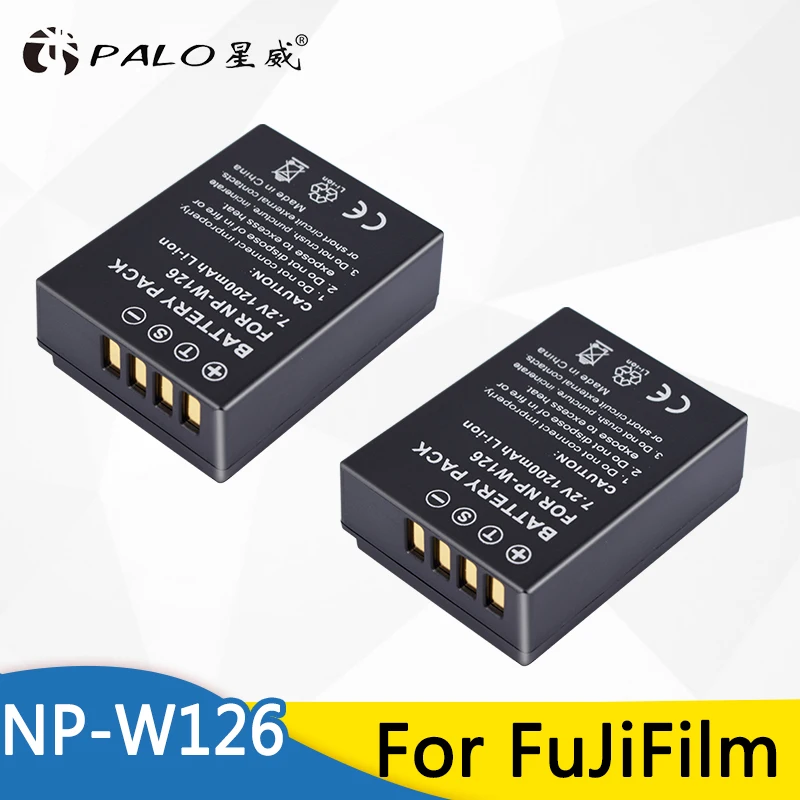 2 шт. запасной аккумулятор NP W126 для Fujifilm FinePix HS30EXR HS33EXR HS50EXR | Электроника