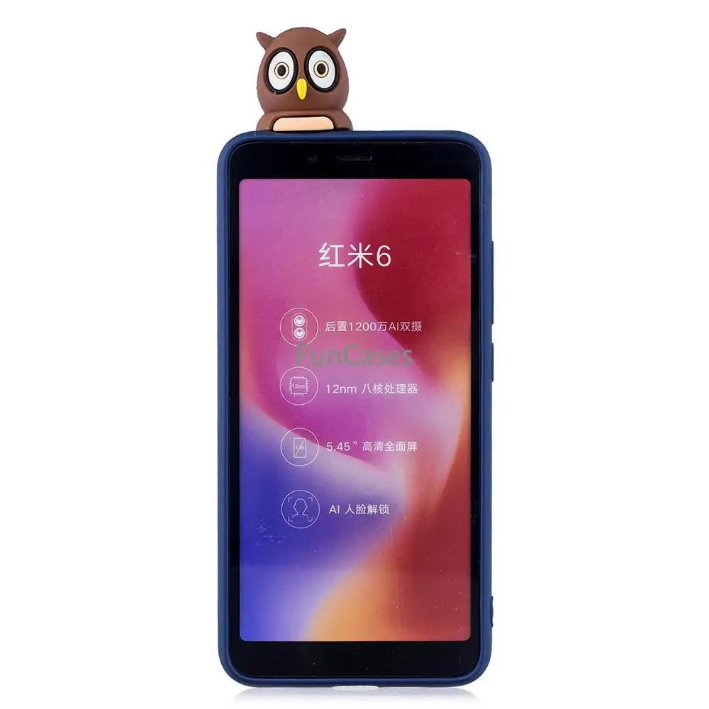 Чехол для Xiaomi Redmi 6A чехол Coque мягкий из ТПУ Fundas Мультяшные куклы игрушки чехлы