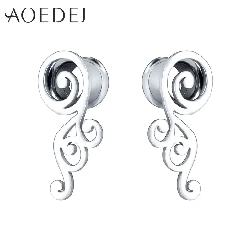 Пробки и тоннели AOEDEJ 2 шт./лот пробки для ушей из нержавеющей стали проколов 8 мм 10