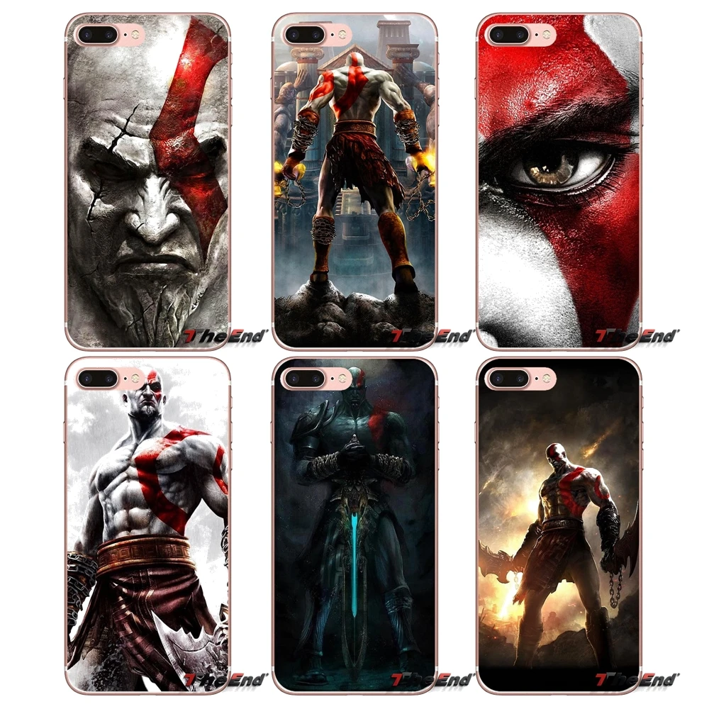 God of War Kratos III для Samsung Galaxy S2 S3 S4 S5 MINI S6 S7 edge S8 S9 Plus Note 2 3 4 5 8 Coque Fundas силиконовые