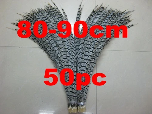 EMS 50 шт. Зеленое яблоко окрашенная леди Амхерст Фазан Перо хвост 80-90 см 30-35 дюймов фазан хвост Перо - Цвет: natural